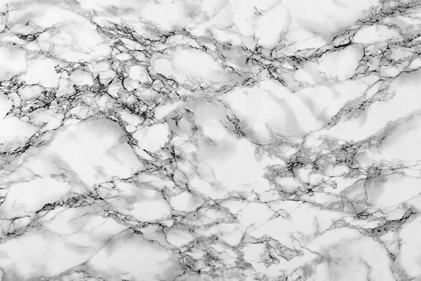 white marble shapes