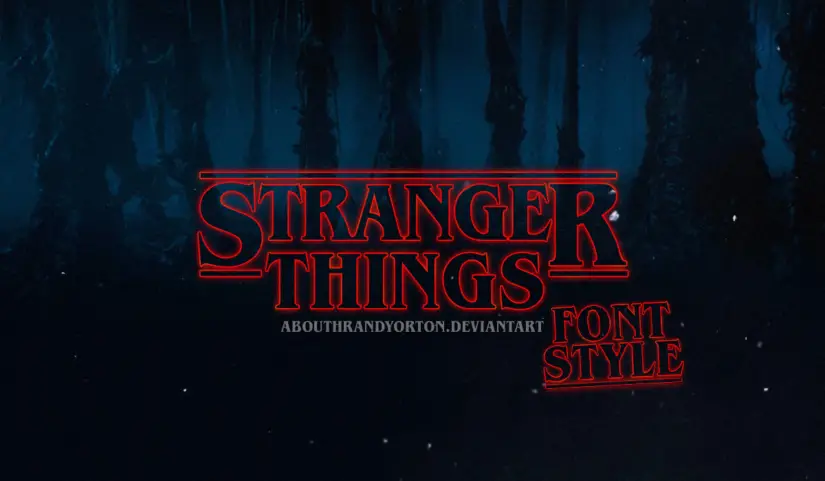 The Stranger Things Font Free Download - Onedesblog