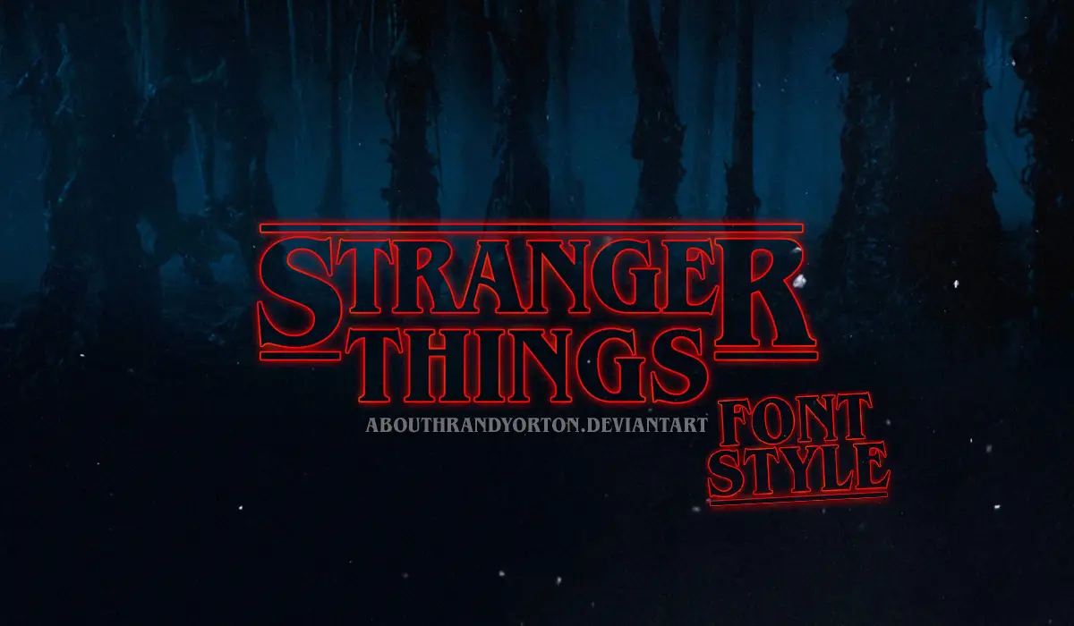 The Stranger Things Font Free Download Onedesblog