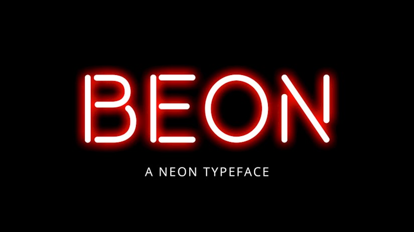 beon font free neon