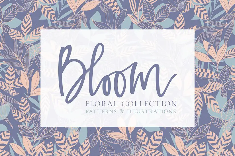 bloom floral pattern collection