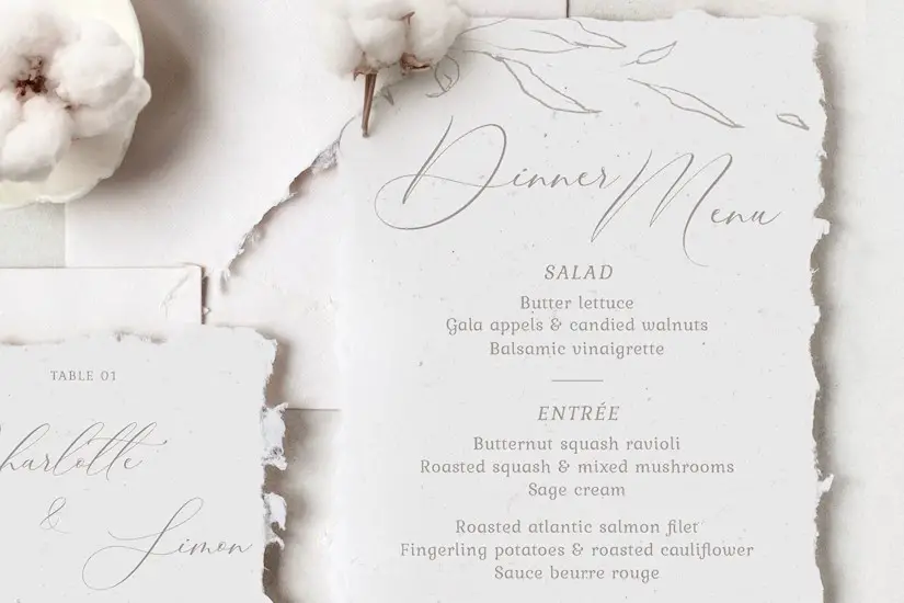 elegant floral wedding invitation