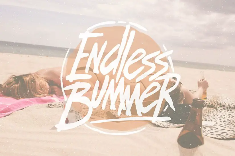 endless bummer font