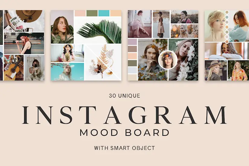 free instagram mood board templates