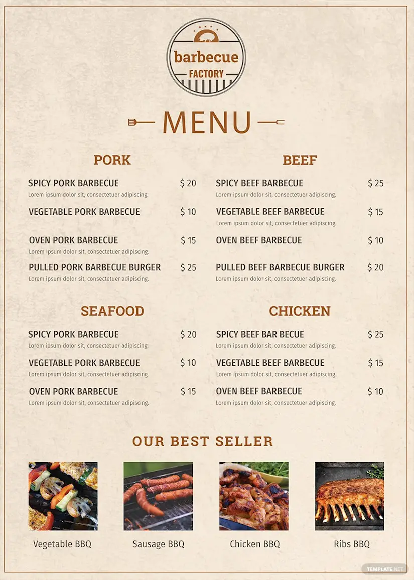 62 Best Menu Templates for Restaurants & Coffee Shops - Onedesblog