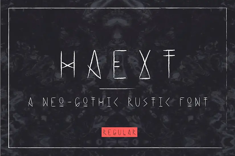 haext_regular neo gotic rustic font