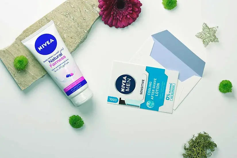 hand cream postcard mockup