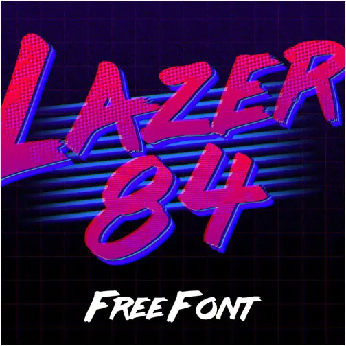 lazer 84 free font