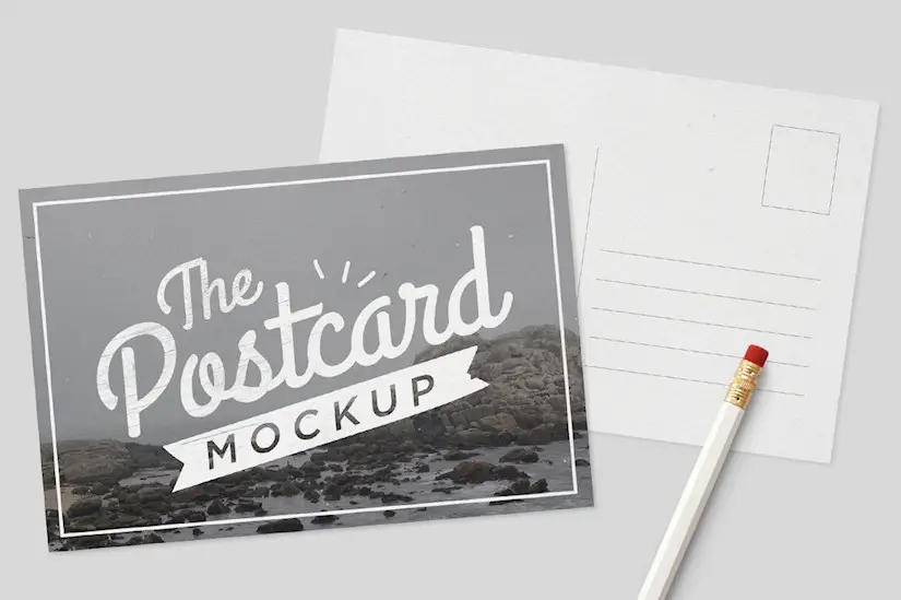 Download 50 Free And Premium Postcard Mockups For Your Projects Onedesblog PSD Mockup Templates