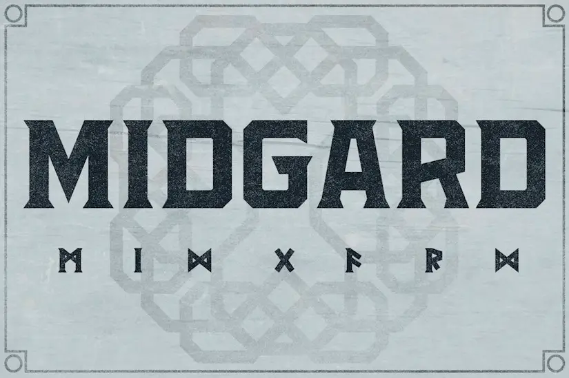 midgard font nordic viking