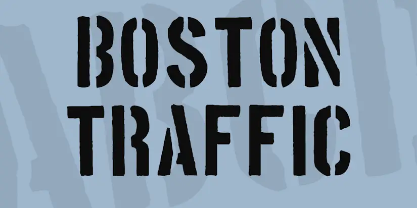 military boston traffic font 2 big
