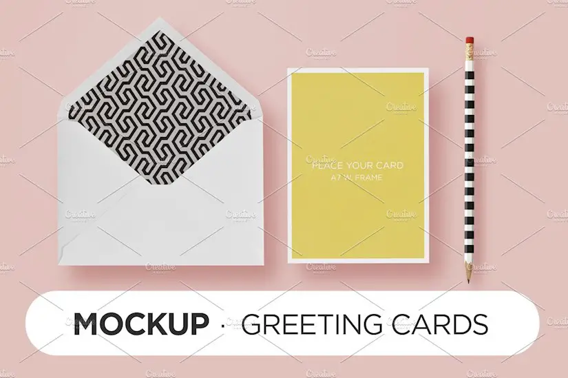 mockup happychic card envelope