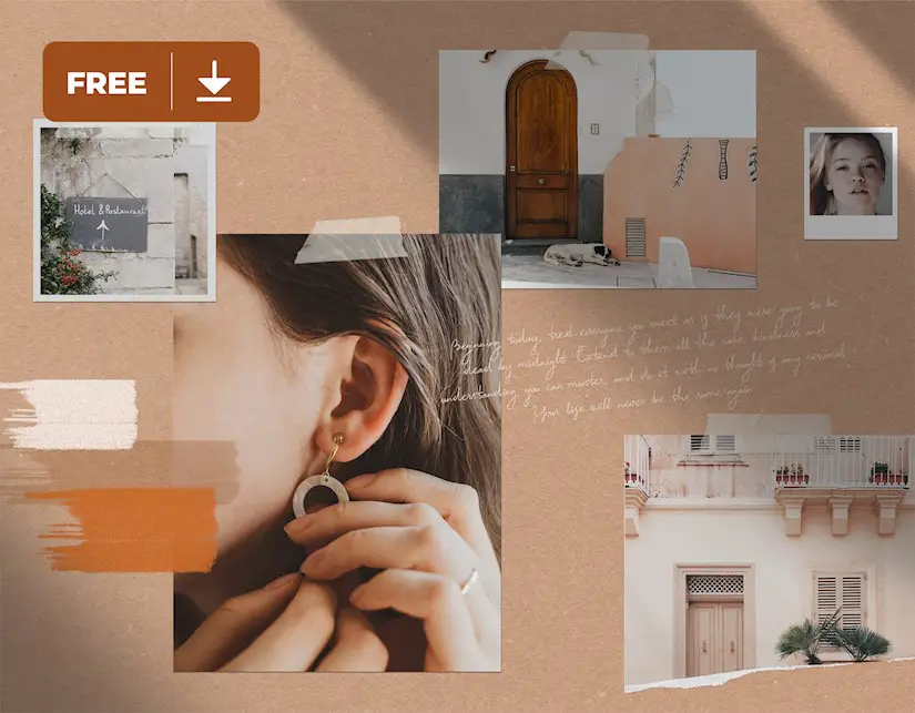 moodboard mockup freebie