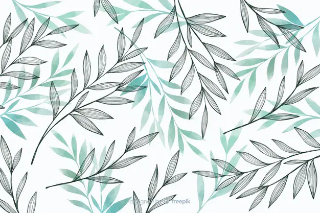 nature background with gray blue leaves