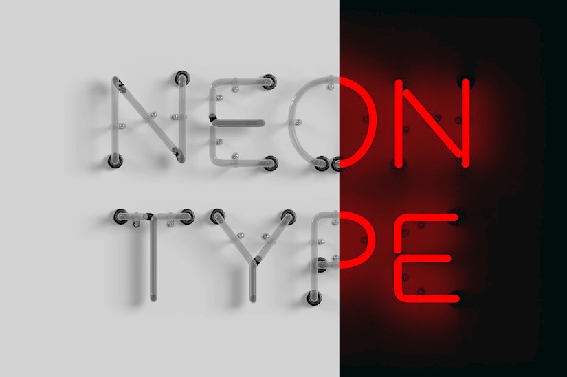 neon type font to buy