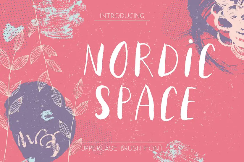 nordic space uppercase font