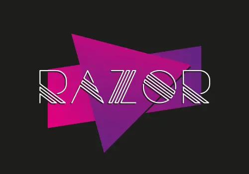 razor font