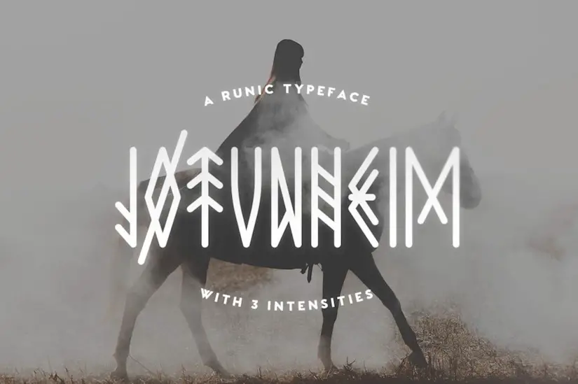 runic jotunheim typeface
