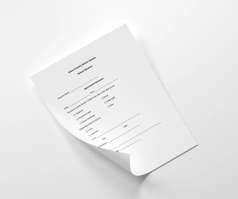 school absence dotors note free
