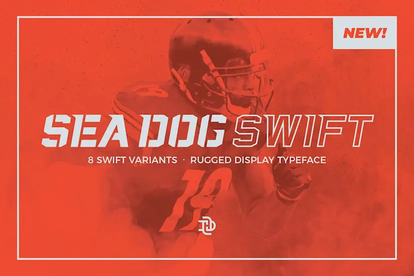 sea dog swift sports display font