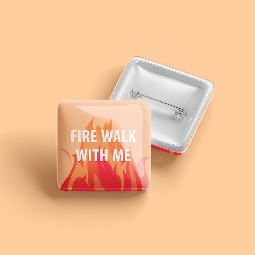 free enamel pin mockup