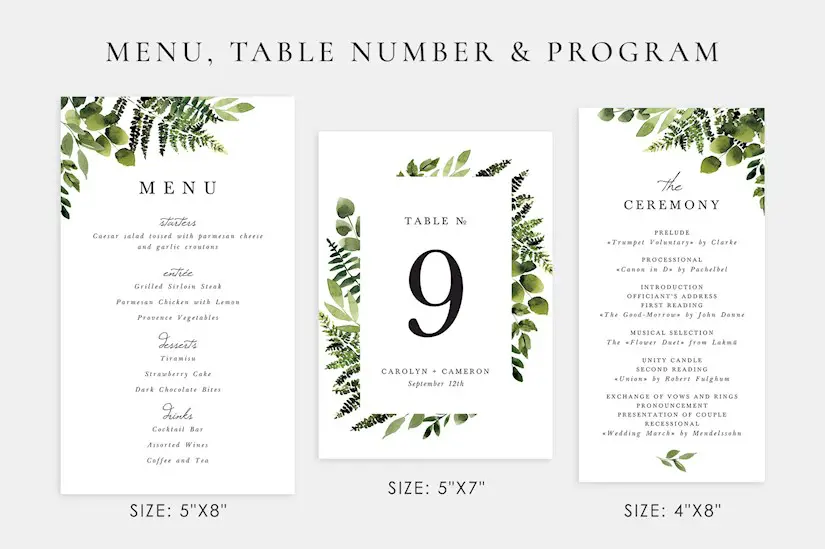 sunny forest wedding invitations