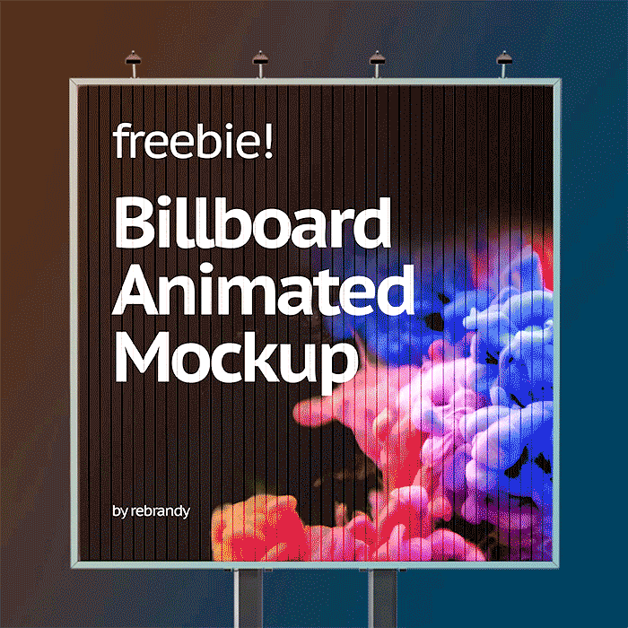 billboard cover animated first slide black frames