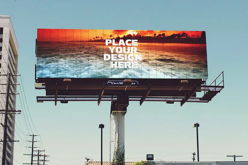 billboard mock up22 outdoor
