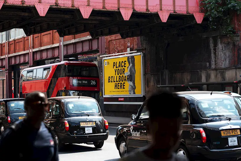 london free billboard poster mockup