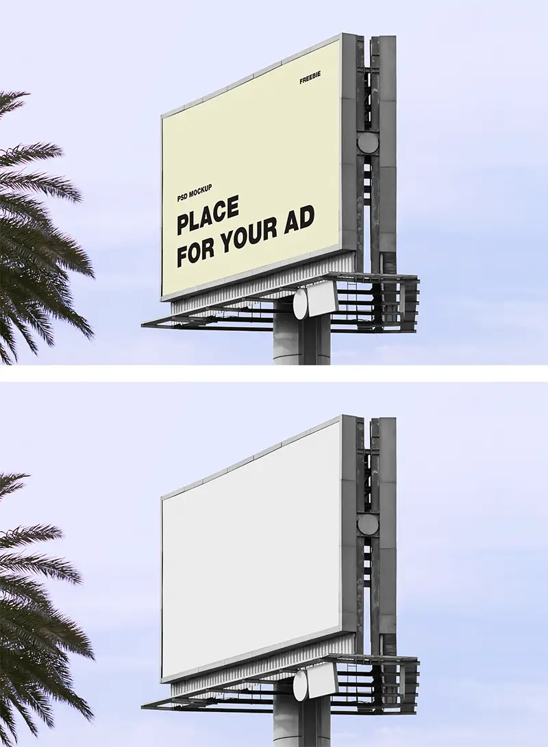 place your ad billboard mockup