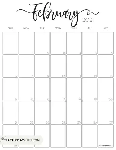 30 Free February 2021 Calendars For Home Or Office Onedesblog Tons of awesome february 2021 calendar wallpapers to download for free. 30 free february 2021 calendars for