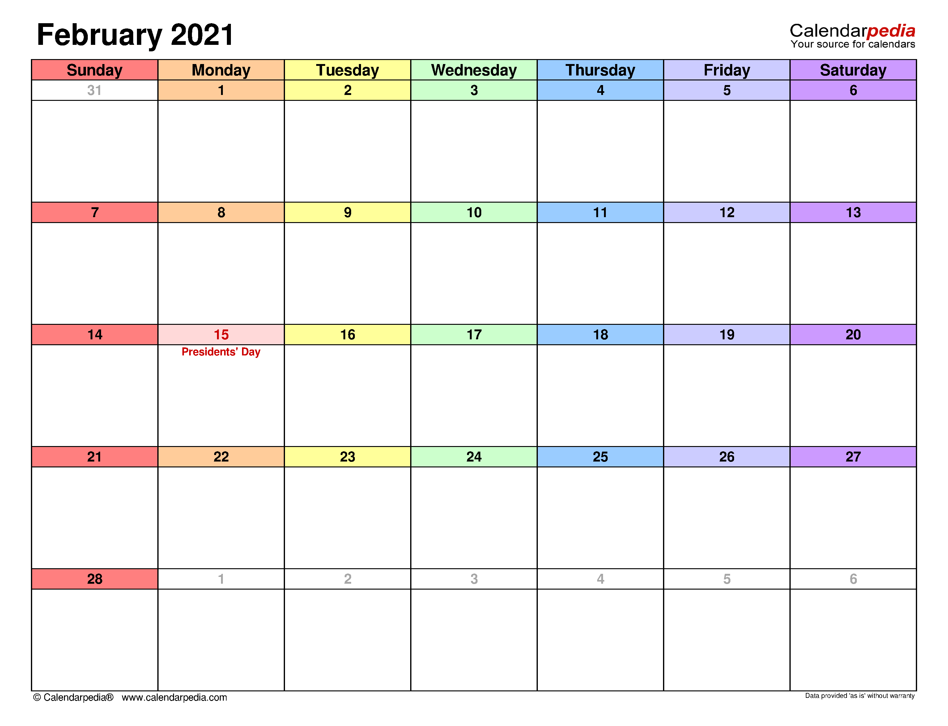 Featured image of post February 2021 Calendar Elegant : All the versions are editable.