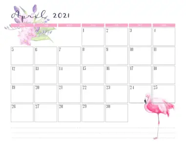 Featured image of post April 2021 Calendar Printable Cute / We have 10 cute designs for you to choose from.