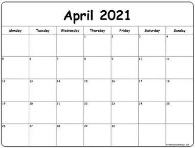 Featured image of post Free Printable Calendar 2021April : United states edition with federal holidays.