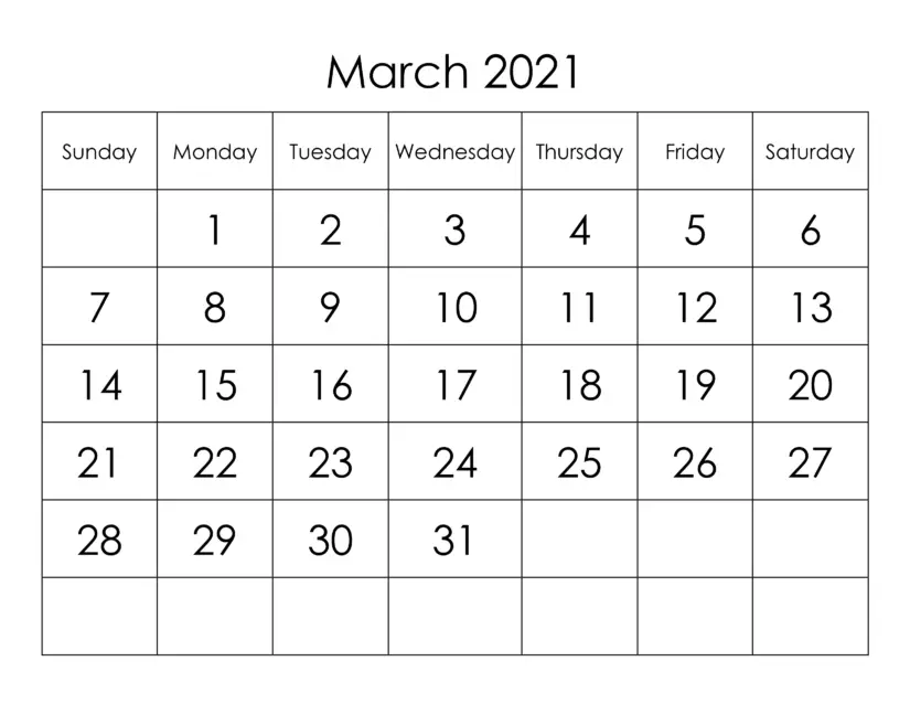 calendar 2021 march 001