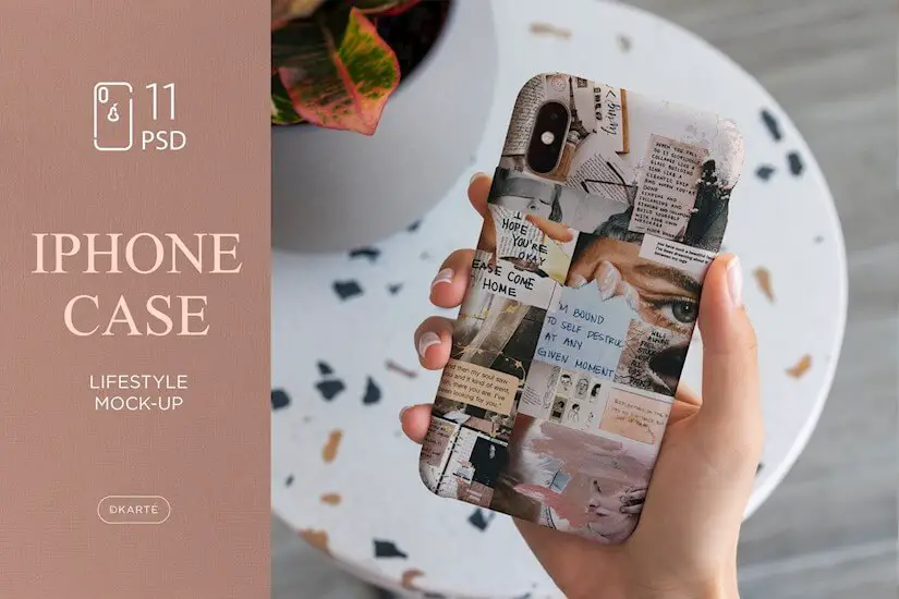iphone case mock up lifestyle