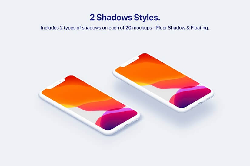 phone 11 pro 20 clay mockups