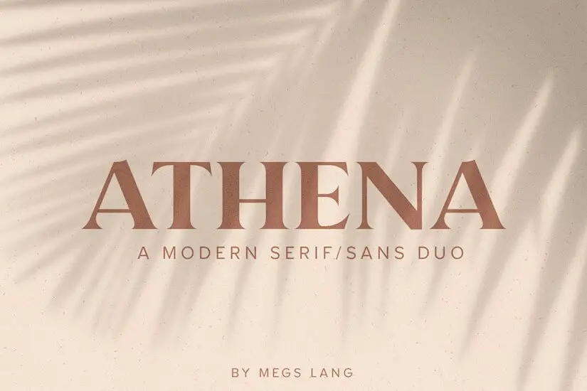 athena a modern serif sans duo