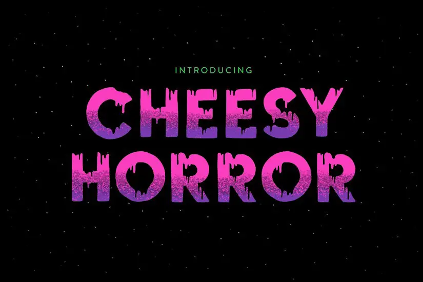 cheesy horror font