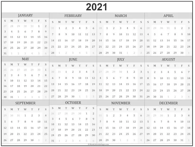 50 best printable calendars 2021 both free and premium