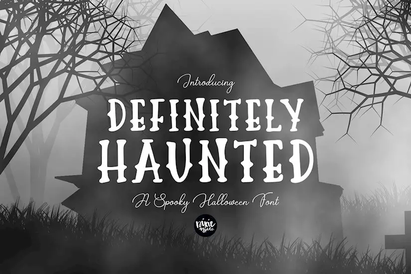 definitely haunted halloween font