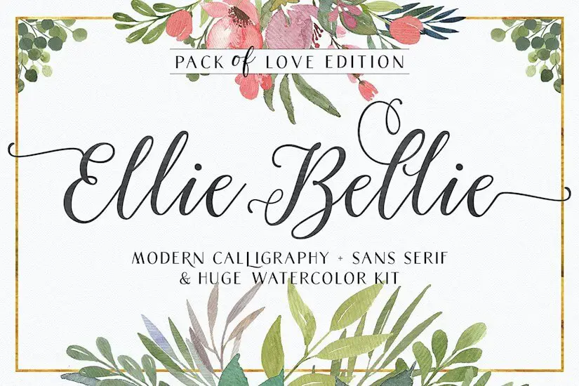 ellie bellie font duo