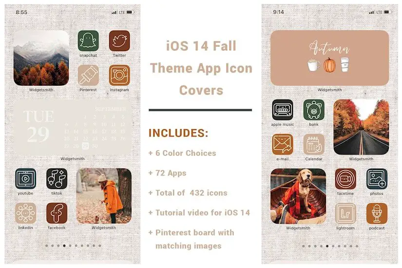 fall ios 14 icons