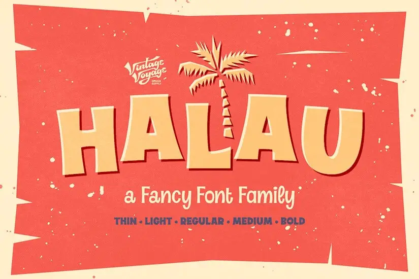 halau a fancy font family