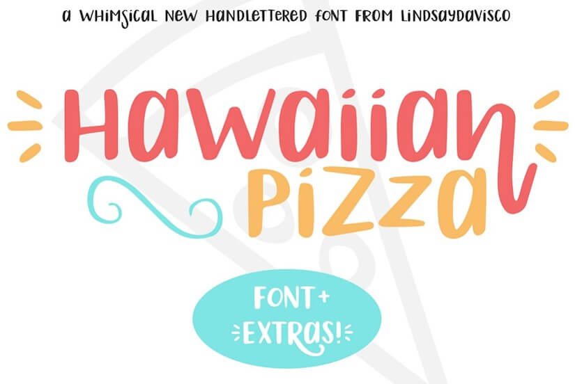 hawaiian pizza font extras