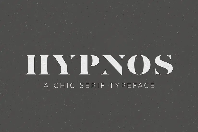hypnos a chic serif typeface