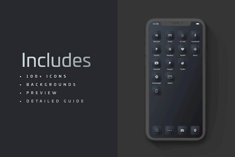 ios 14 custom neumorphic home icons