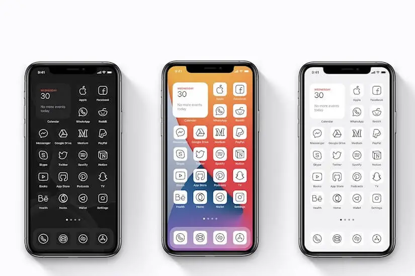 ios 14 icons home screen pack