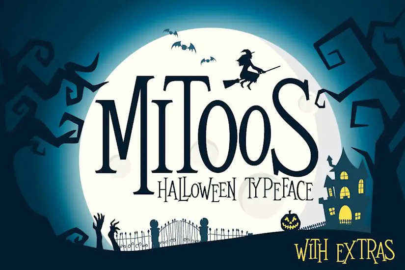 mitoos halloween font