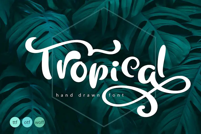 tropical summer font